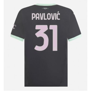 AC Milan Strahinja Pavlovic #31 Tredje trøje 2024-25 Kort ærmer